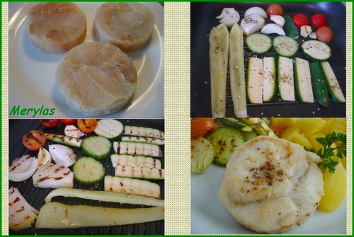 rybí filé s gril zeleninou postup